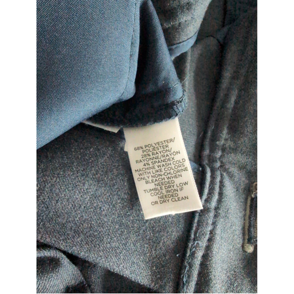 Loft Navy Blue Womens Dress Pants Straight Leg Sz 14 Office Career Professional - Picture 5 of 8